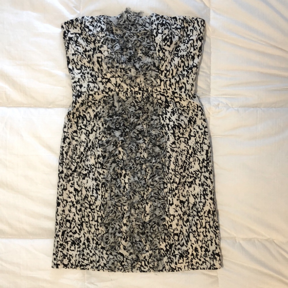 Cynthia Steffe Strapless Mini Ruffle Dress - Picture 2 of 7